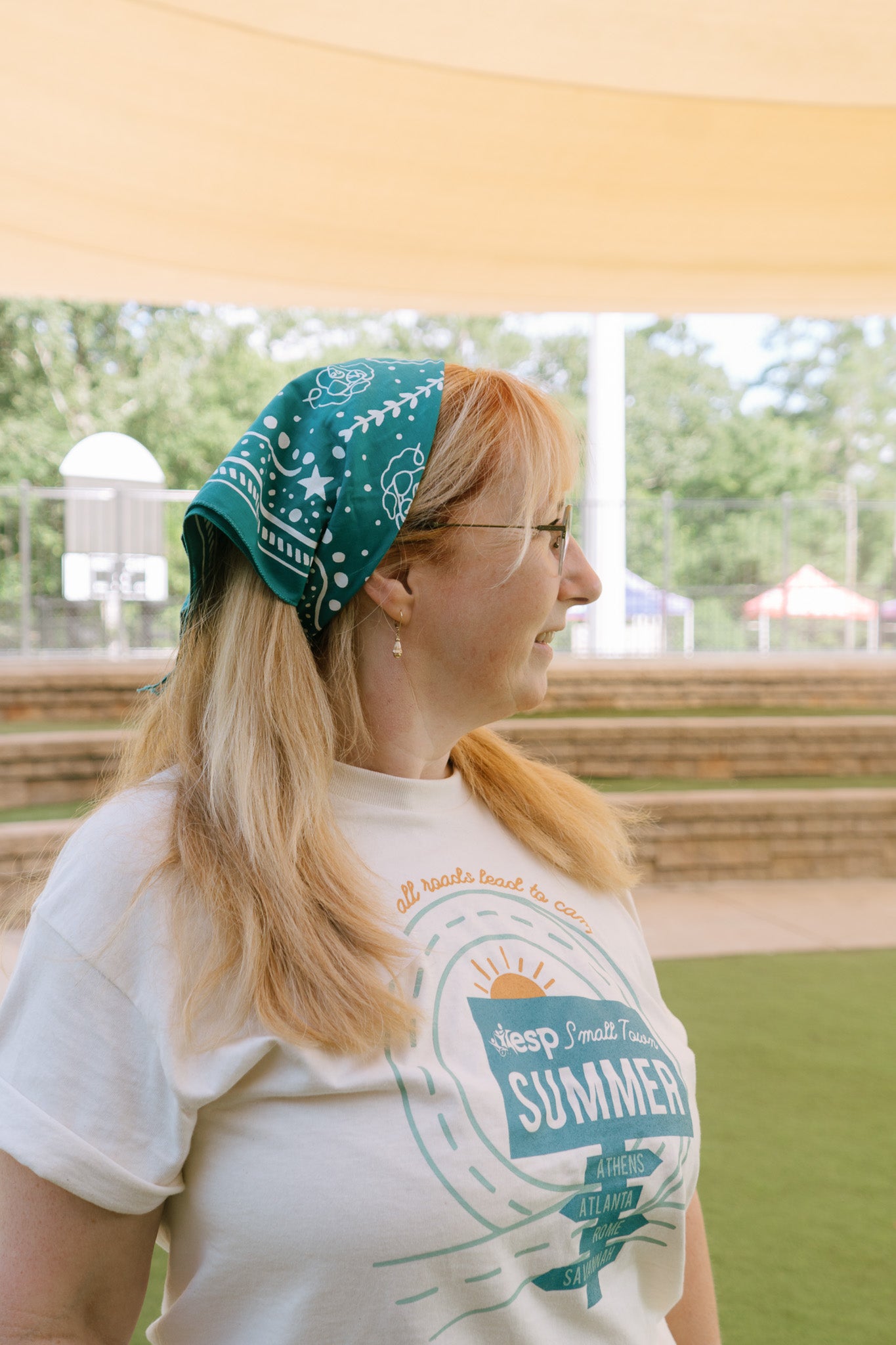 Teal SEEABILITY Bandana