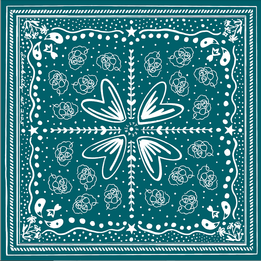 Teal SEEABILITY Bandana