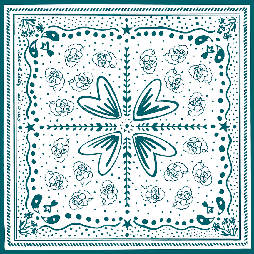 White SEEABILITY Bandana